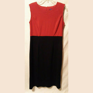 VINTAGE VICKY WAYNE DRESS WOMENS  10 Red/Black VTG